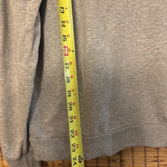 Ecothreads Graphic Sweatshirt Women’s Medium | Gray Blue Green Print | Cozy - Picture 9 of 11